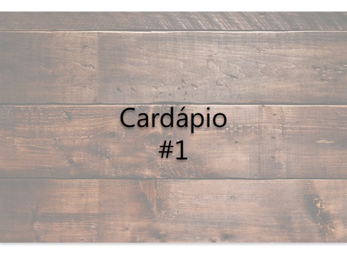 cardápio semanal BTJ#1